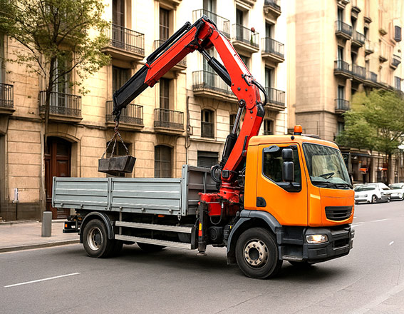 Alquiler de camiones grúa en Barcelona